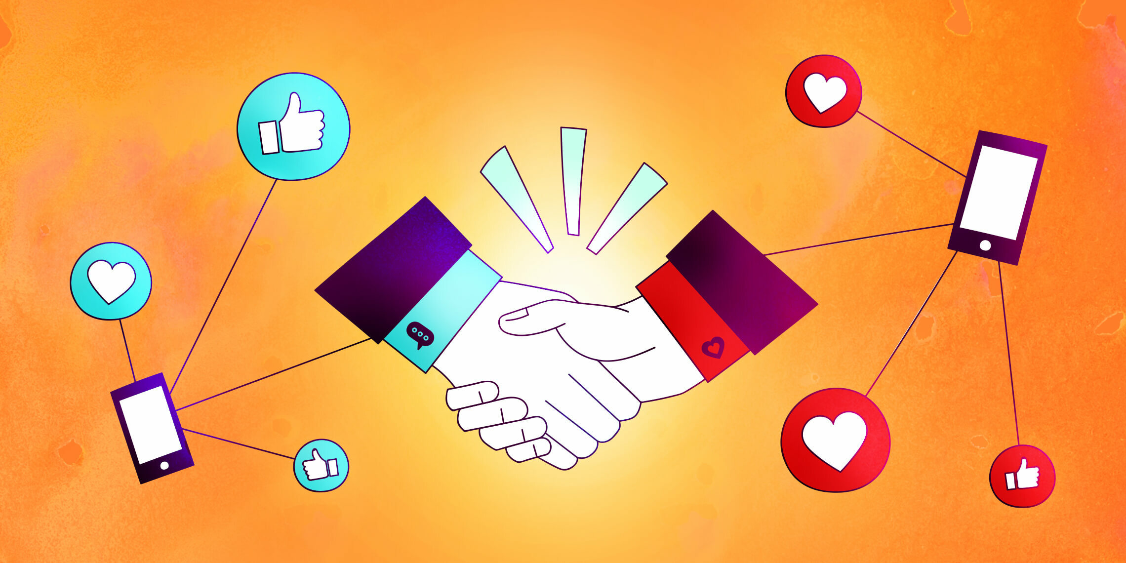 a business agreement made over social media selling