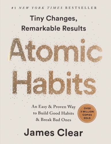 Book cover for Atomic Habits by James Clear