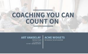 Executive coaching proposal template cover