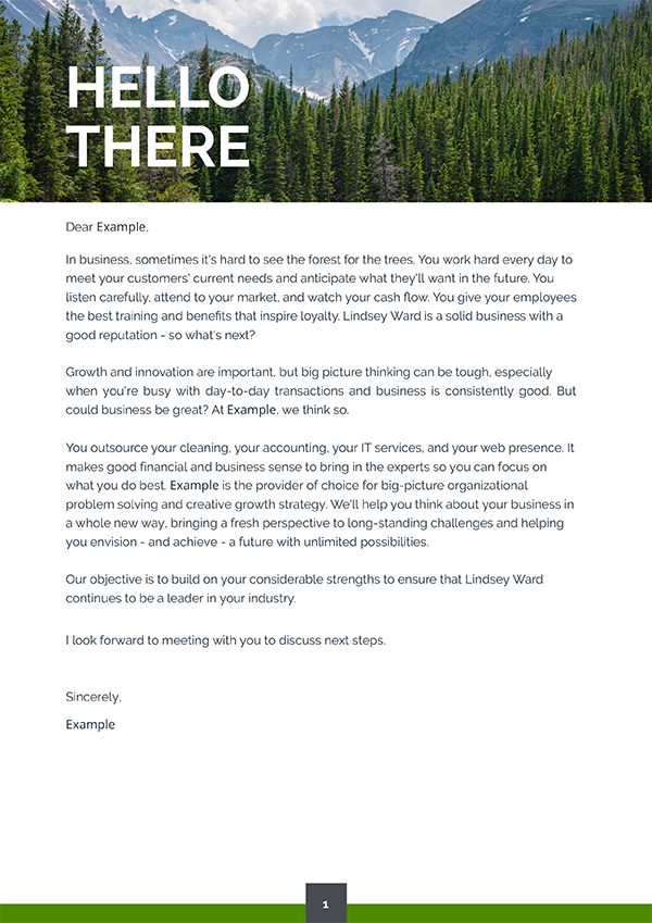 proposal cover letter design example