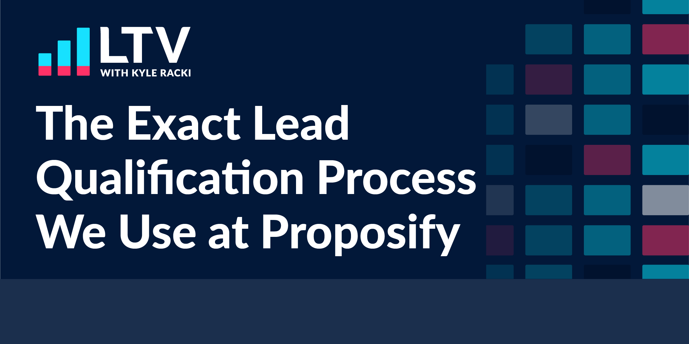 the exact lead qualification process we use at proposify
