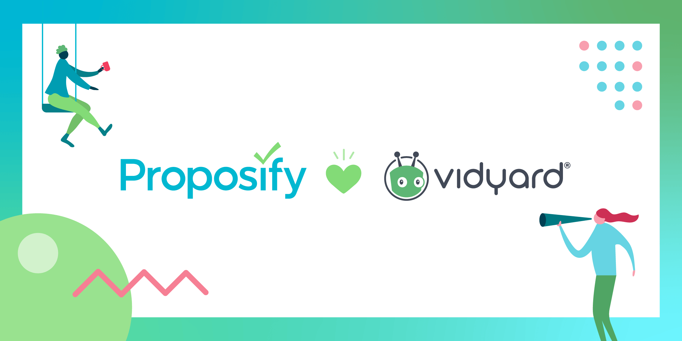 Proposify's in-app integration with Vidyard announcement
