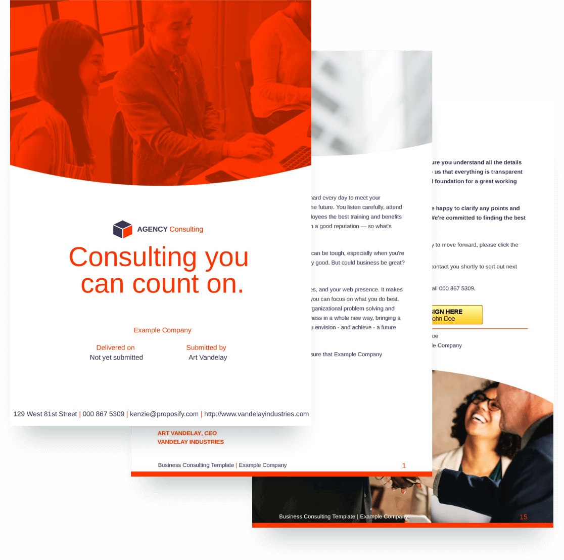 free business consulting proposal template