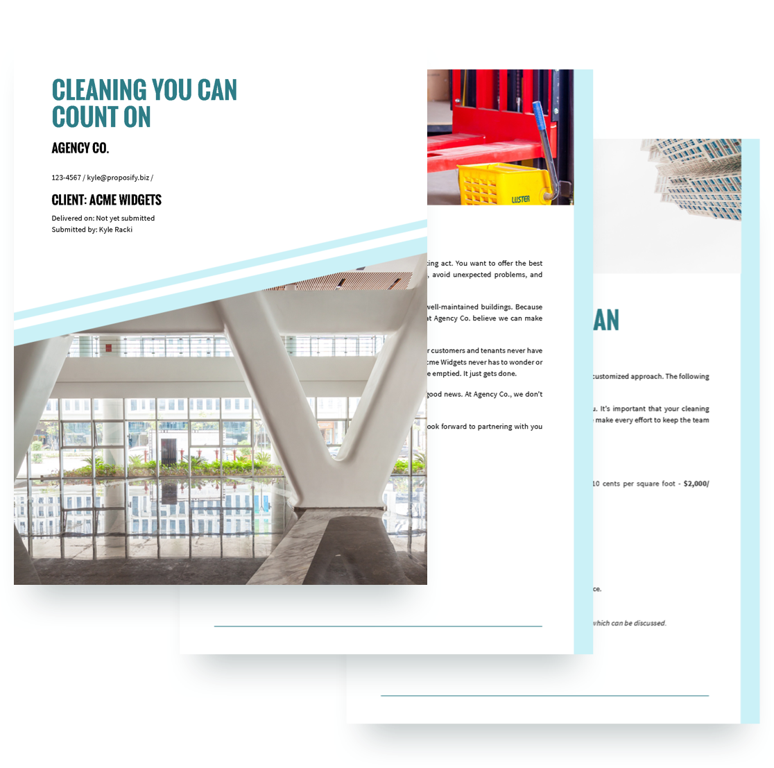 free cleaning services proposal template