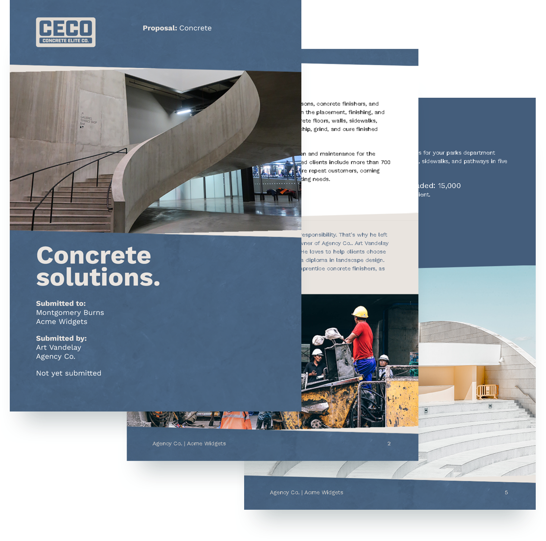 free concrete proposal template