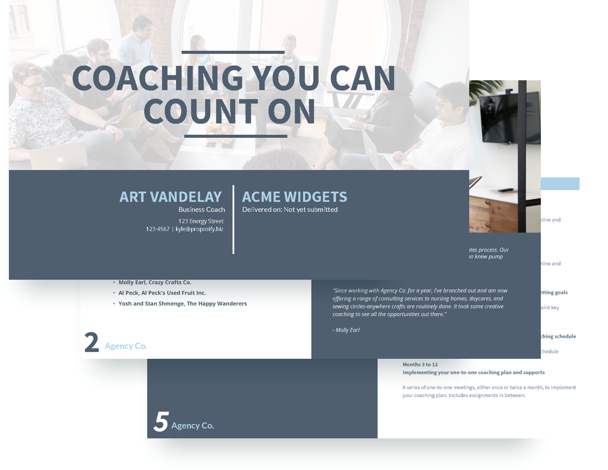 free executive coaching proposal template