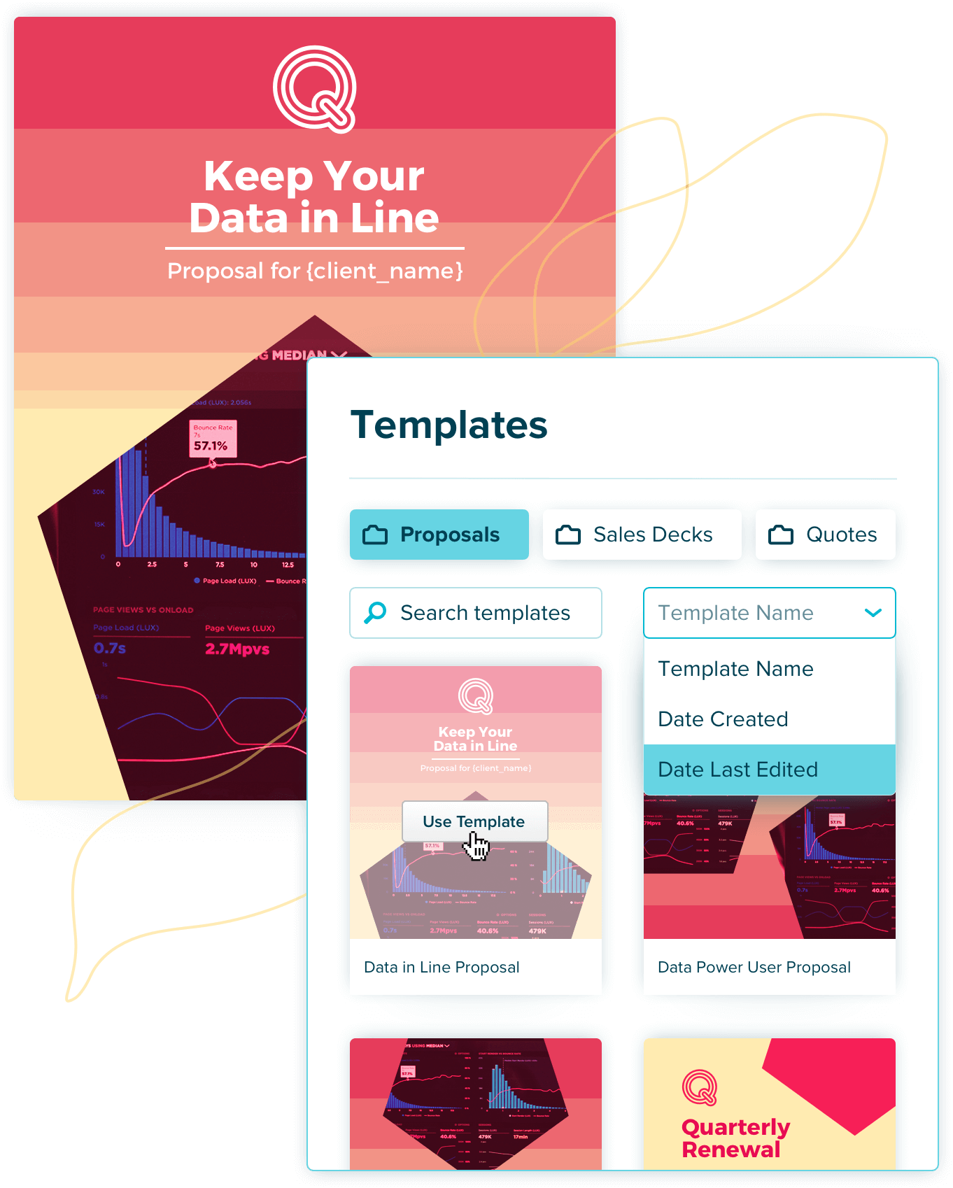 reuse proposal templates