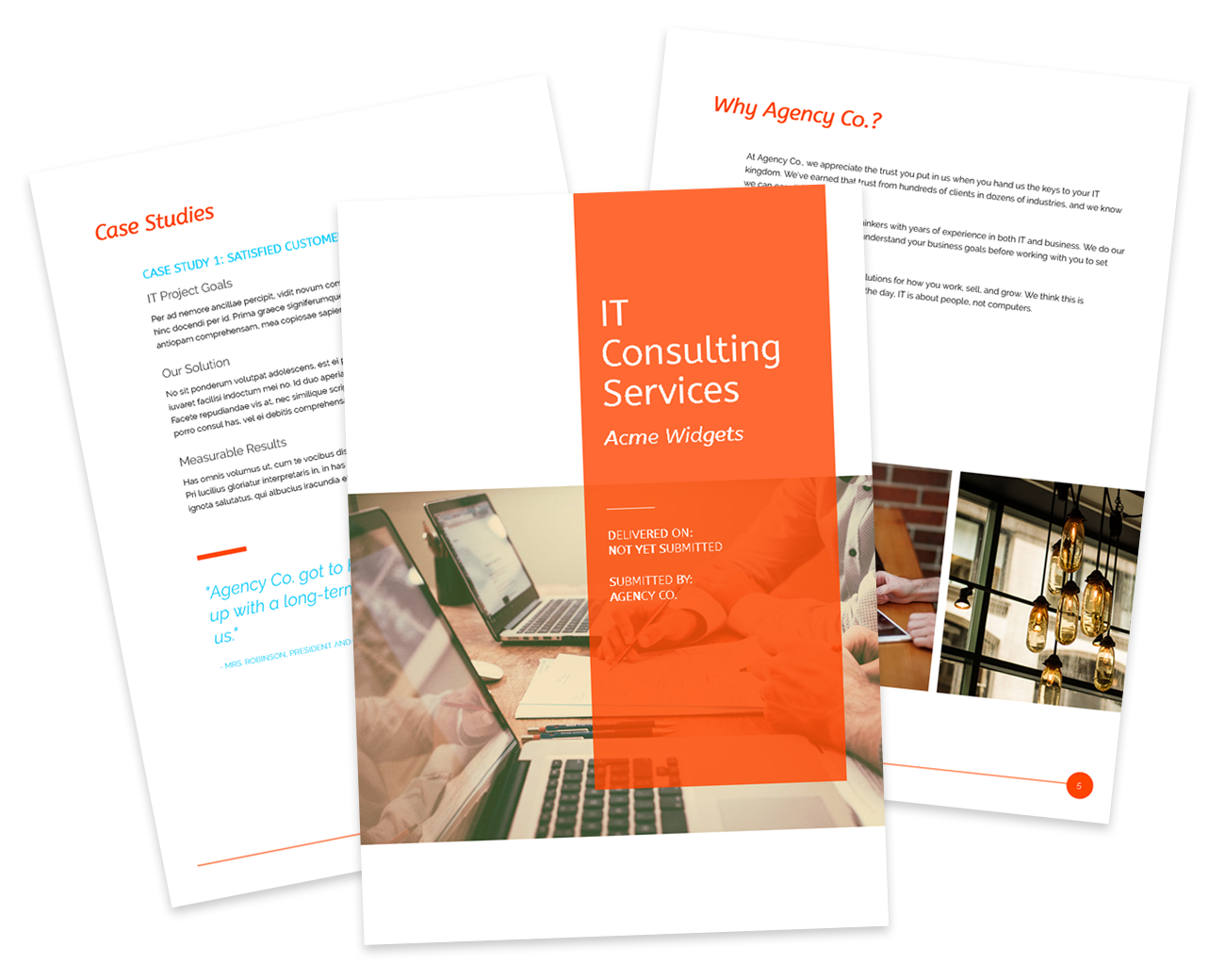 IT Consulting Template Preview