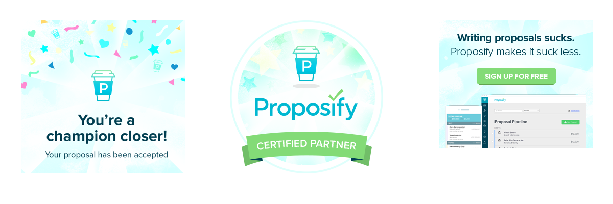 new proposify brand collateral