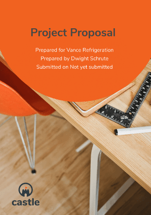 Project proposal template cover