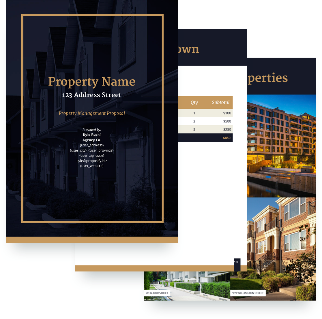 free property management proposal template