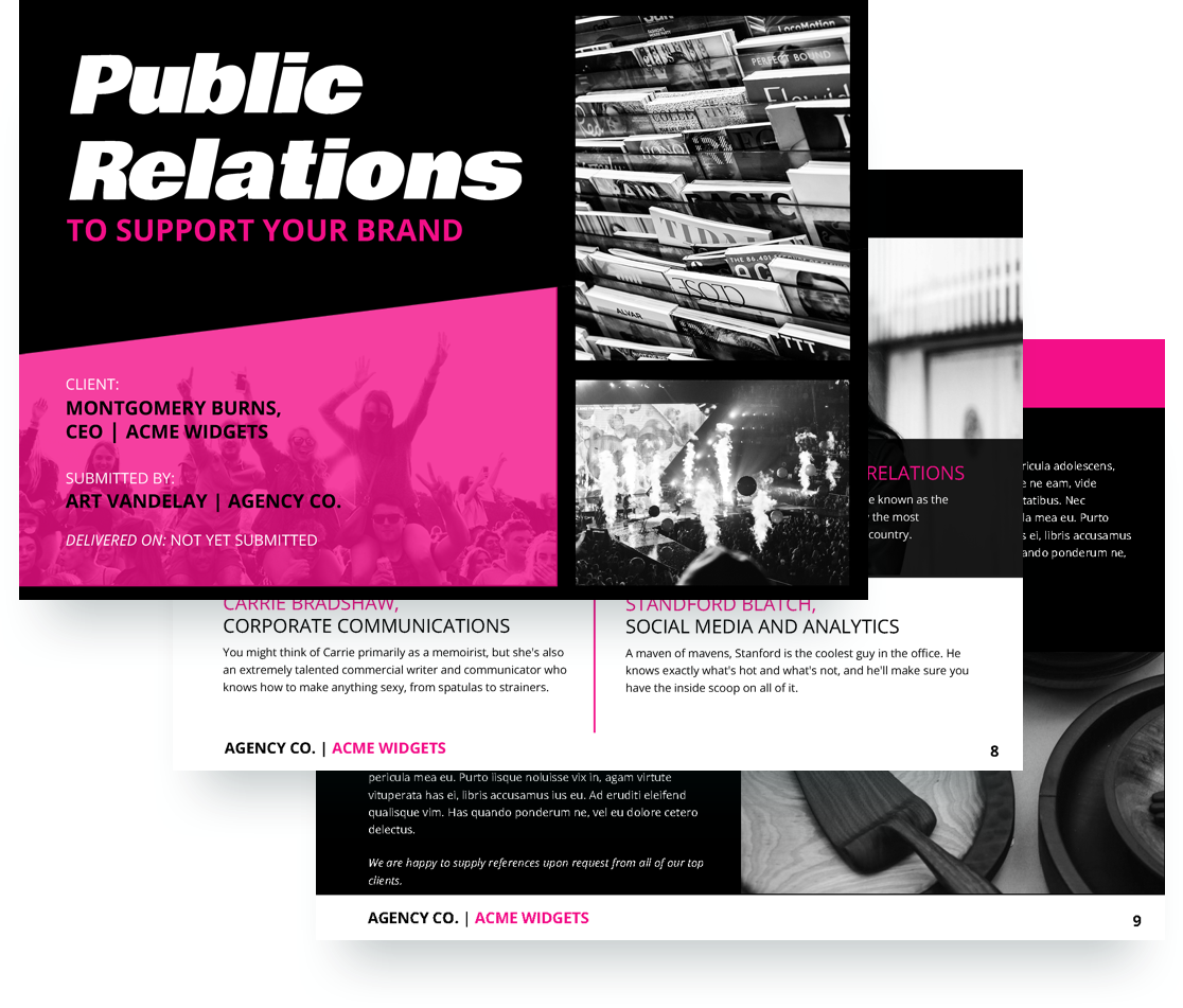 free public relations proposal template