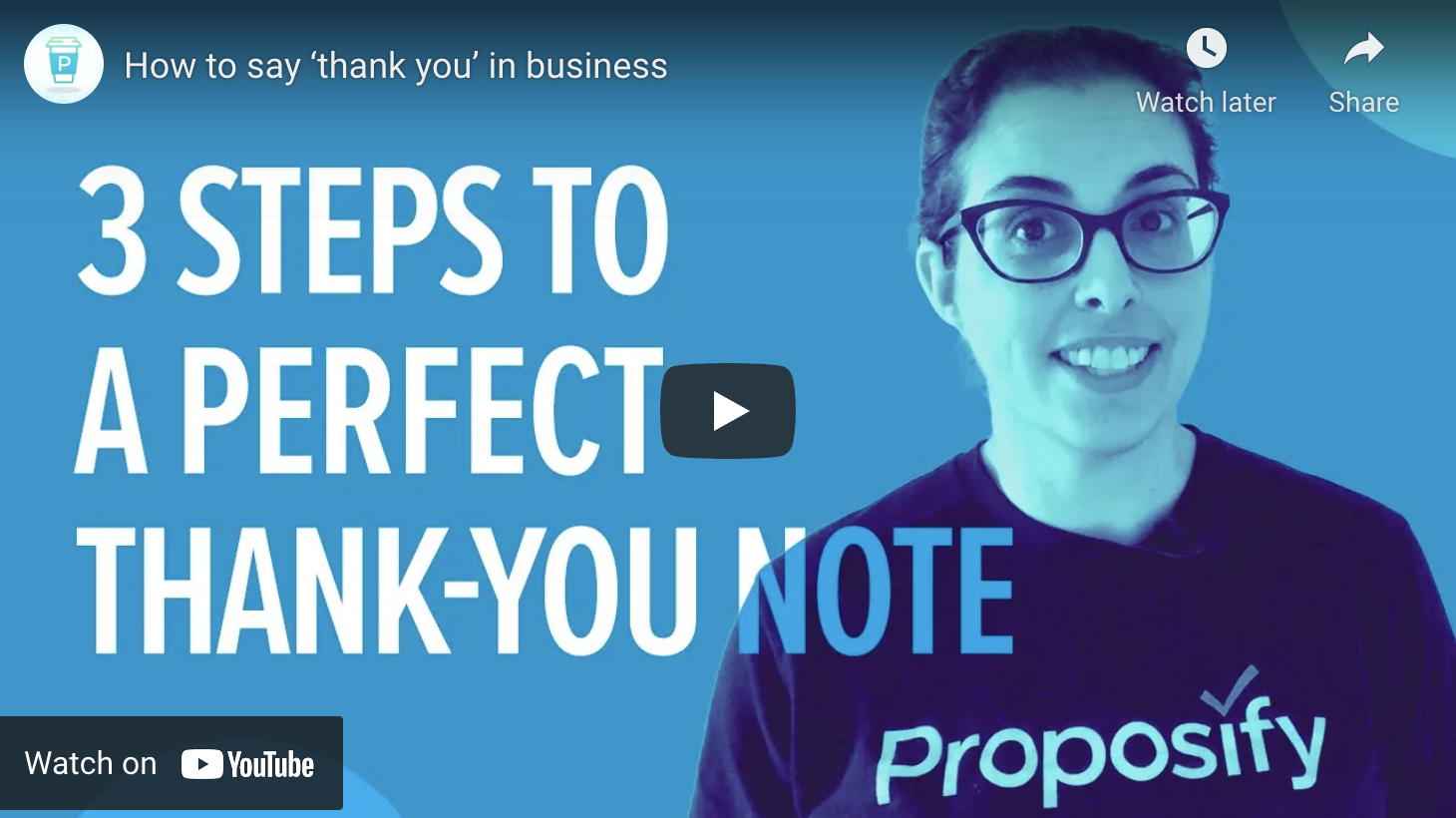Lauren d'Entremont beside the title "3 Steps to A Perfect Thank-You Note"