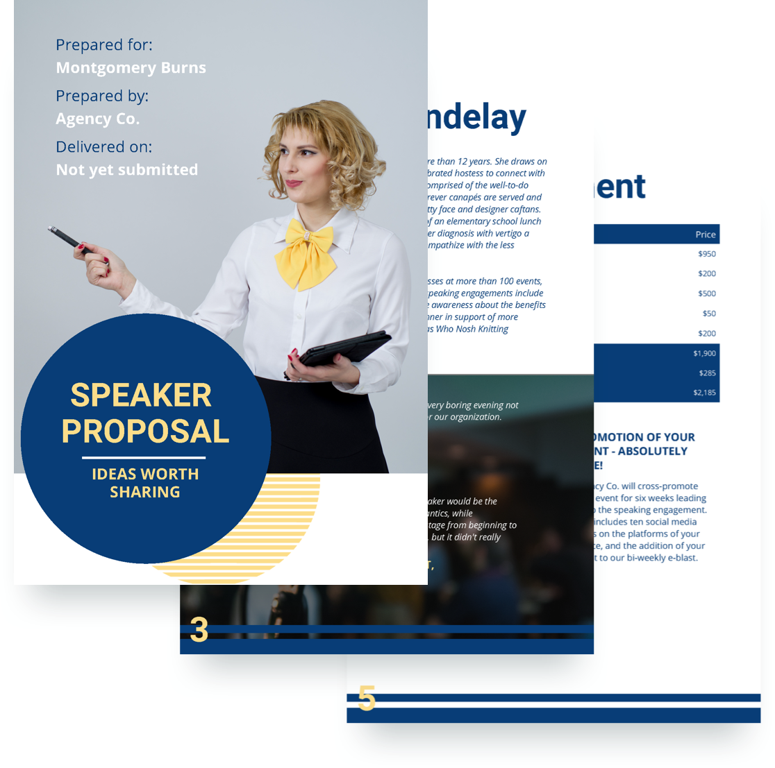free speaker proposal template
