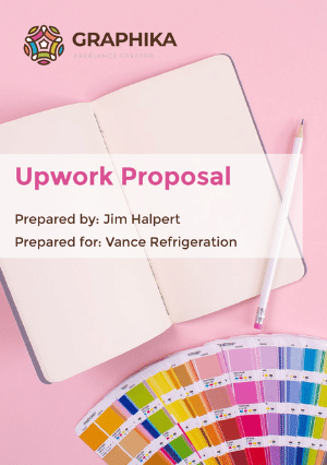 Upwork proposal template cover